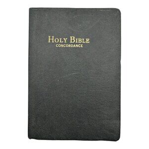 Vintage Holy Bible w Concordance Revised Standard Black Leather World Publishing